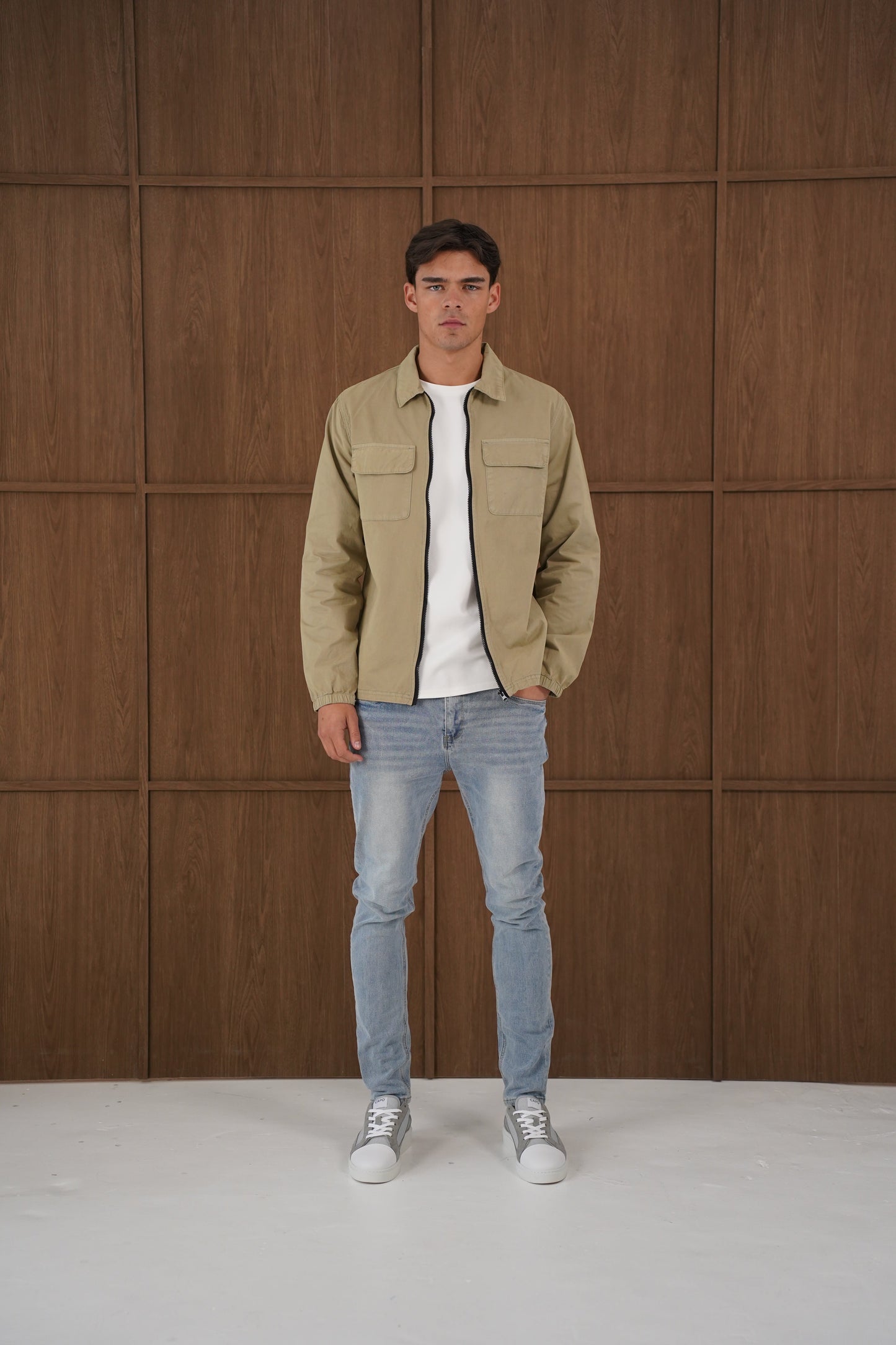 Capo DYED Cotton Cargo Jacket - Olive