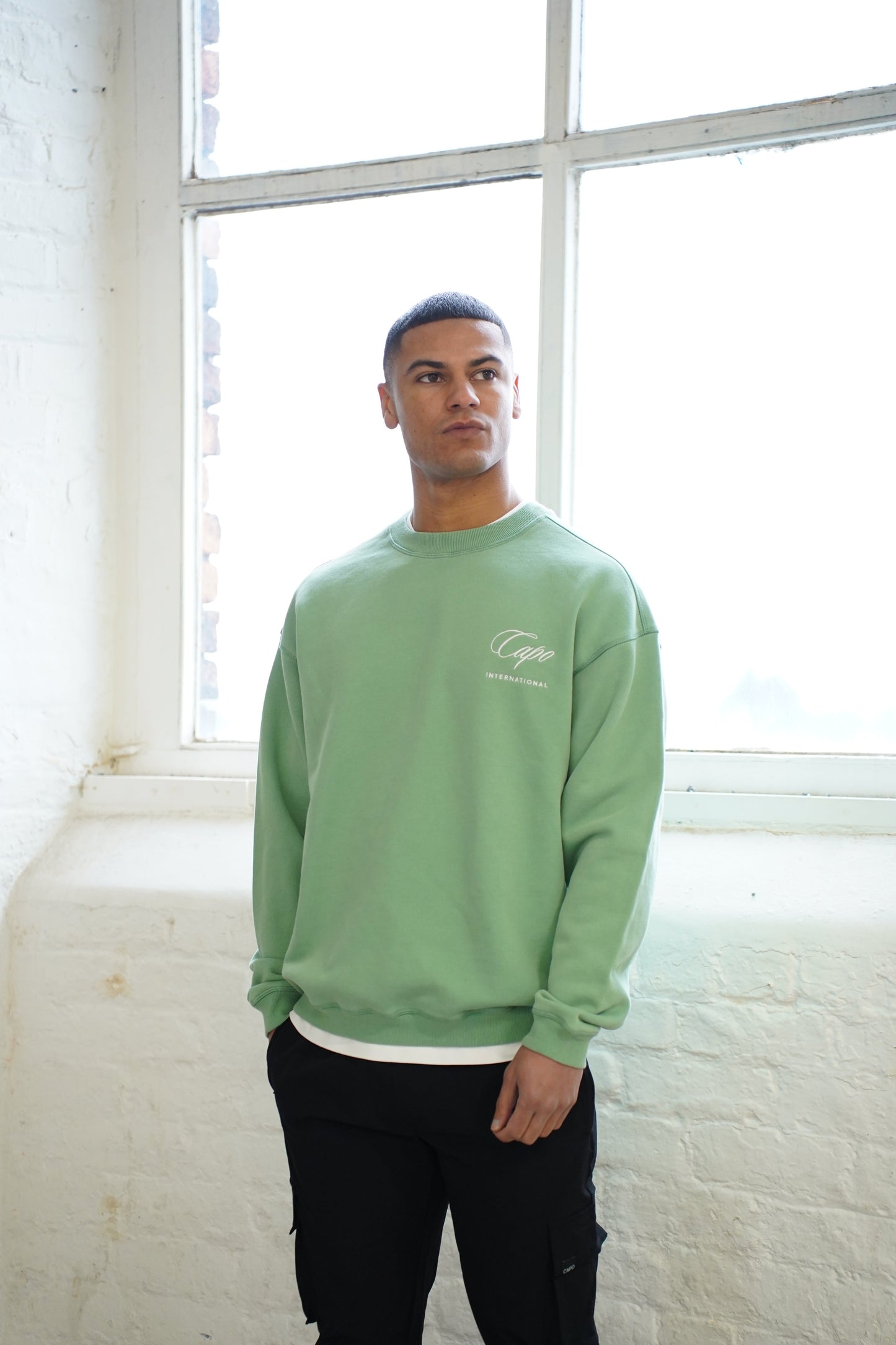 Capo International Sweater - Washed Green
