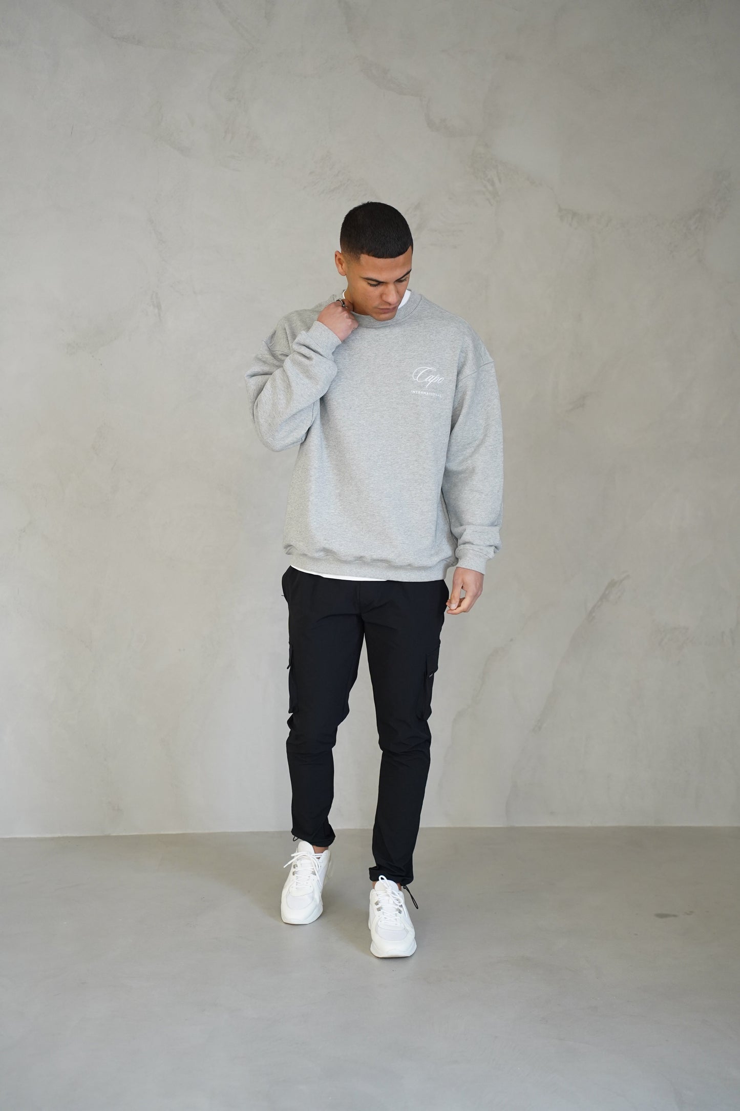 Capo International Sweater - Grey Marl