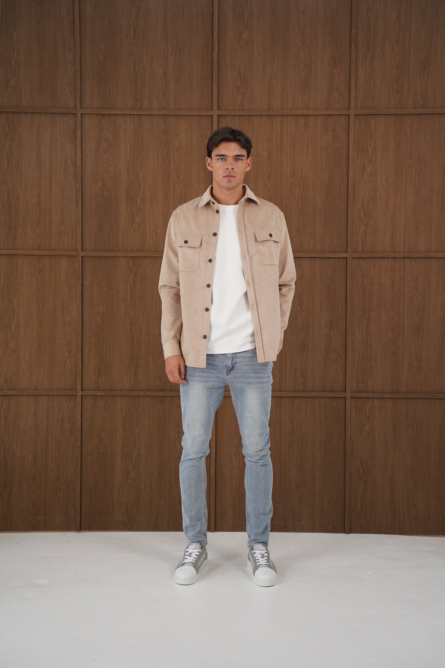 Capo Corduroy Overshirt - Stone