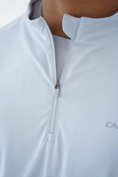 Capo Active Performance 1/4 Zip Top - Light Blue