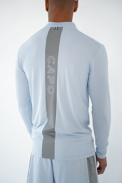 Capo Active Performance 1/4 Zip Top - Light Blue