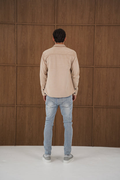 Capo Corduroy Overshirt - Stone