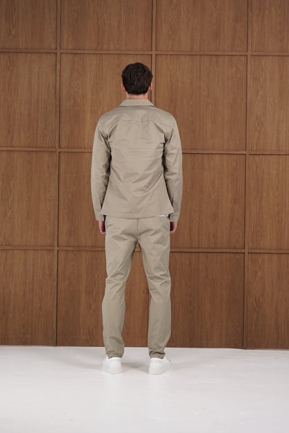 Capo Cotton Cargo Overshirt - Olive