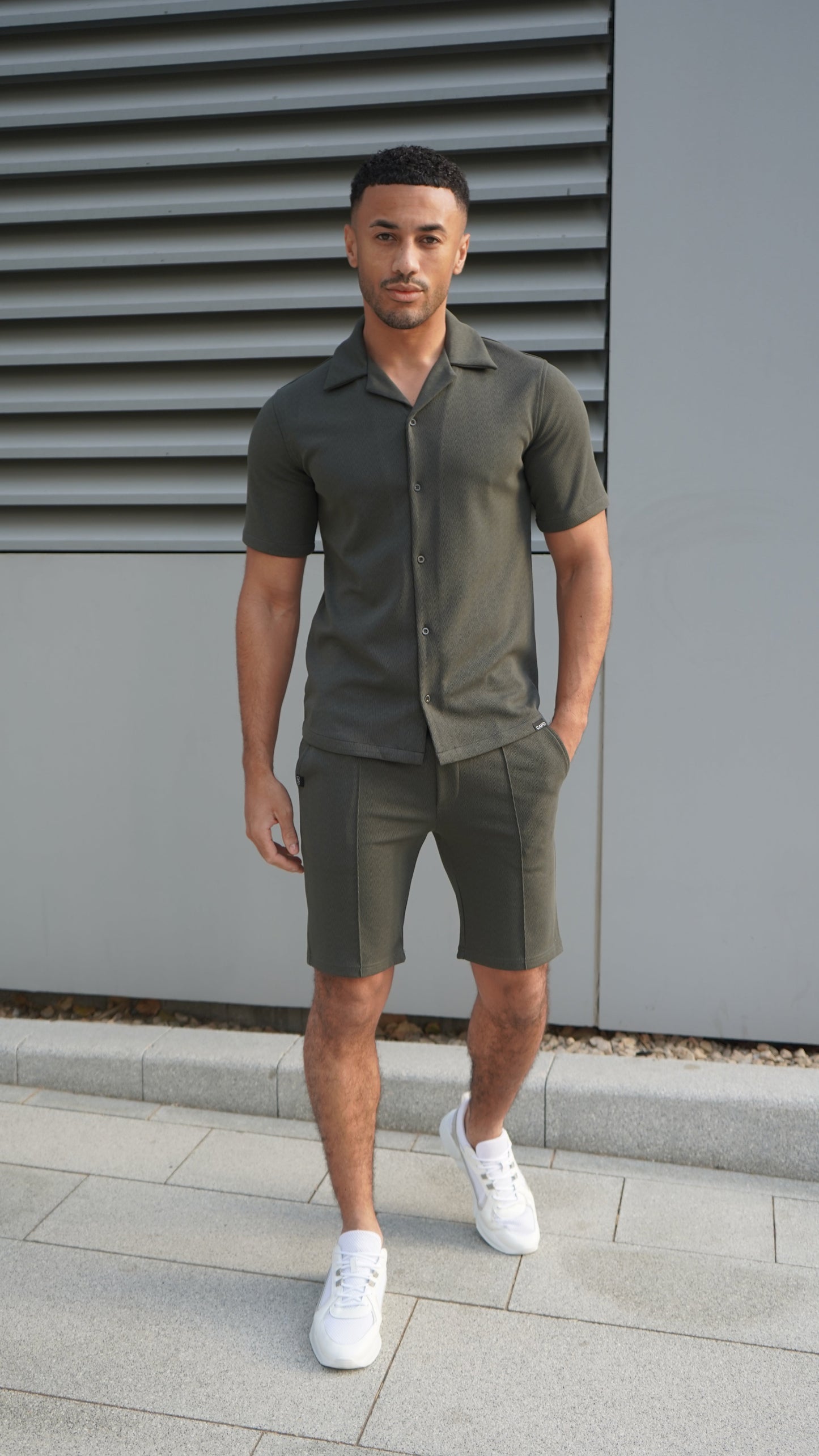 Capo GRAIN Revere SS Shirt - Khaki