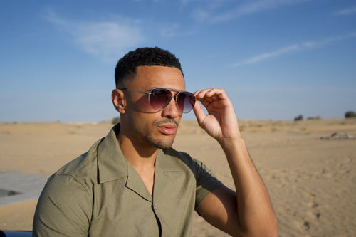 Capo Aviator Sunglasses - Smoke