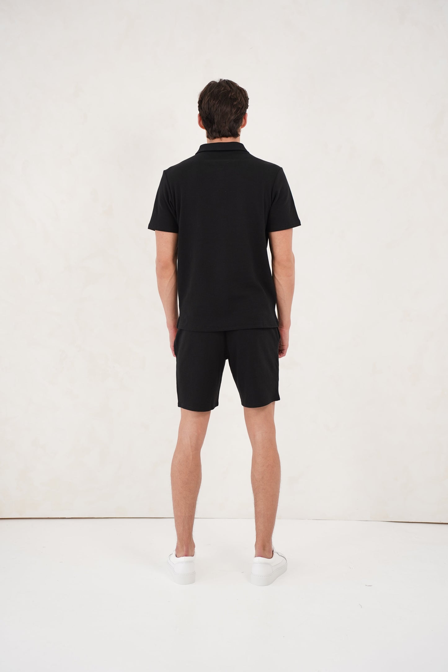 Capo Textured Shorts - Black