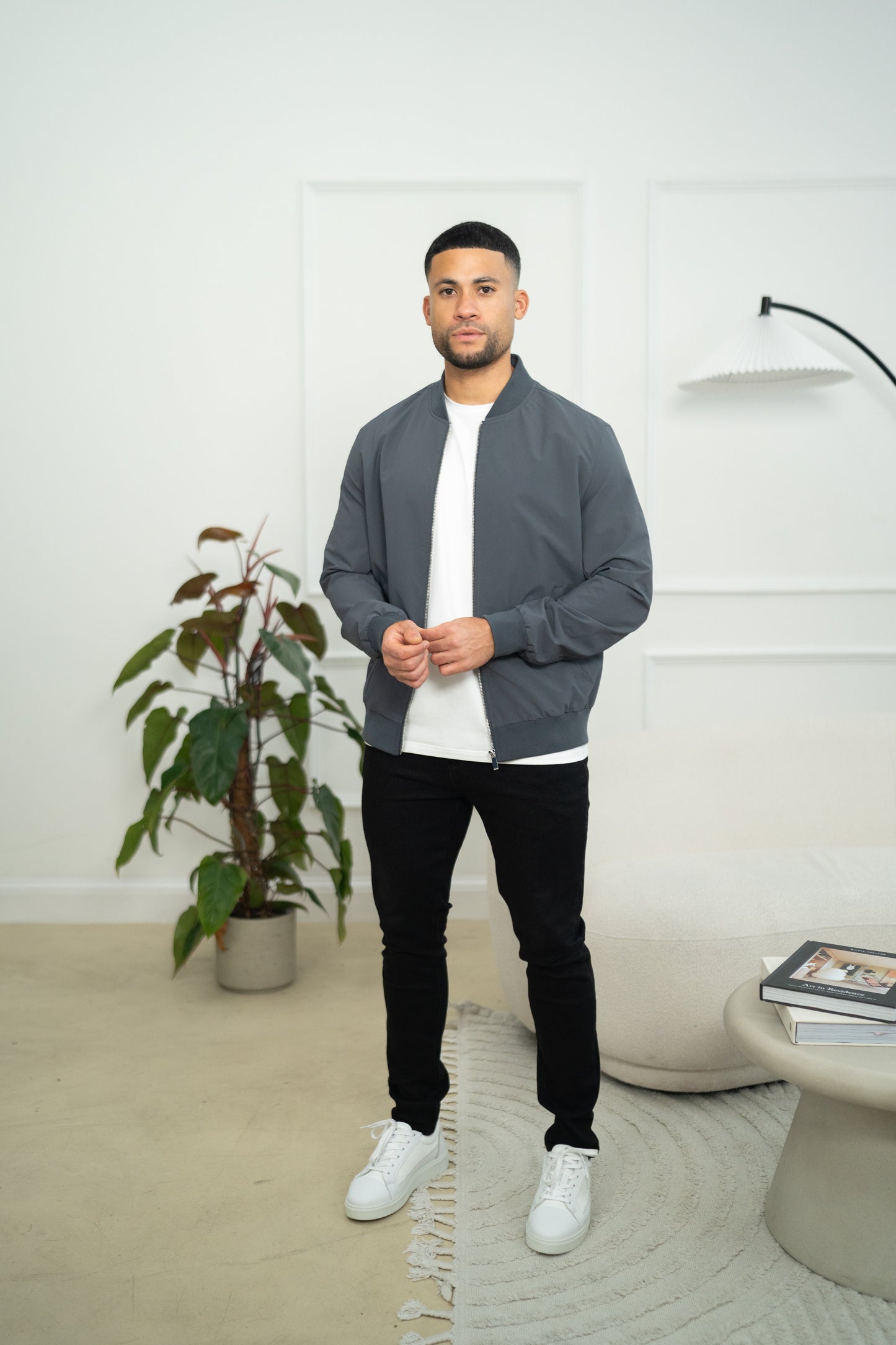 Capo Bomber Jacket - Charcoal