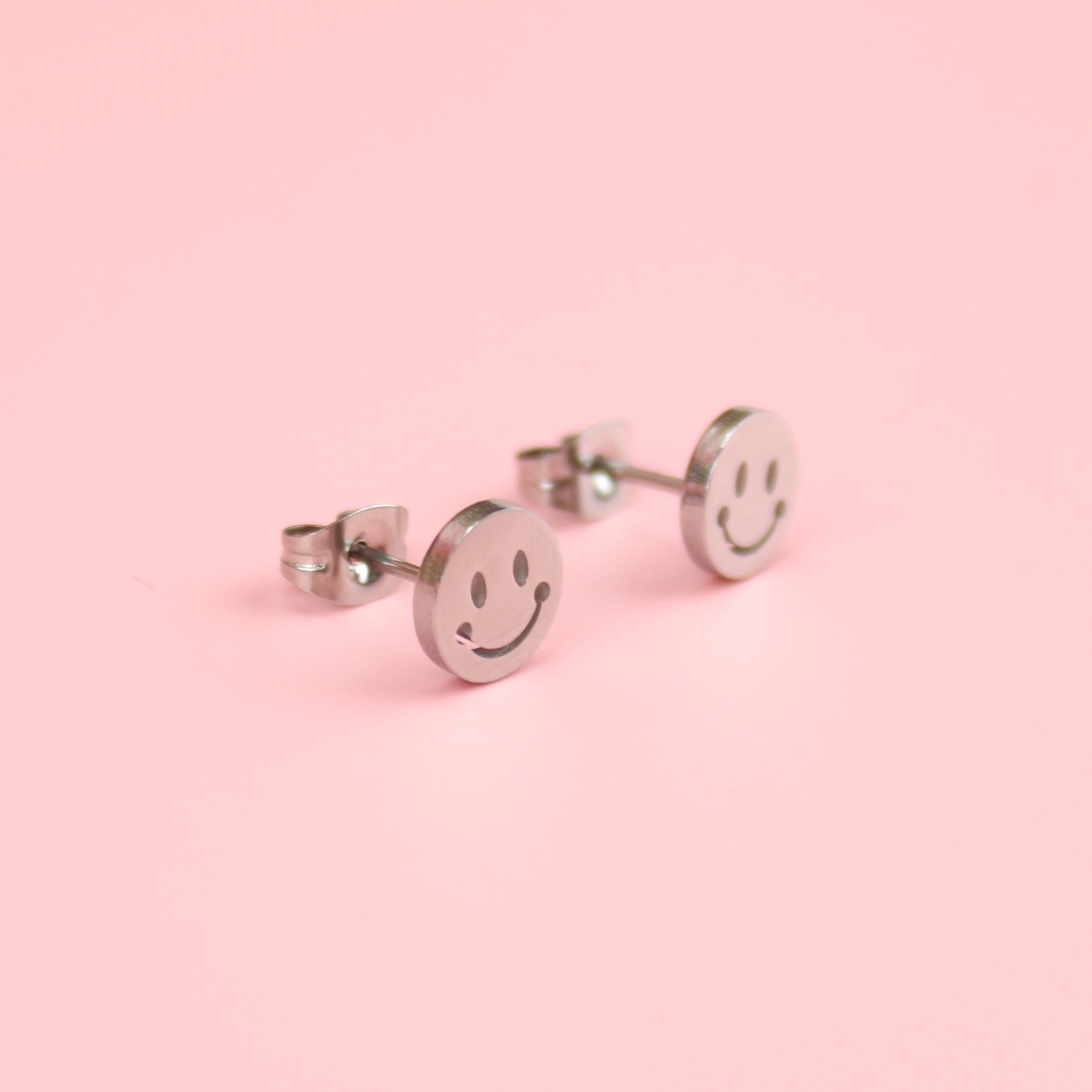 Smiley Face Stud Earrings