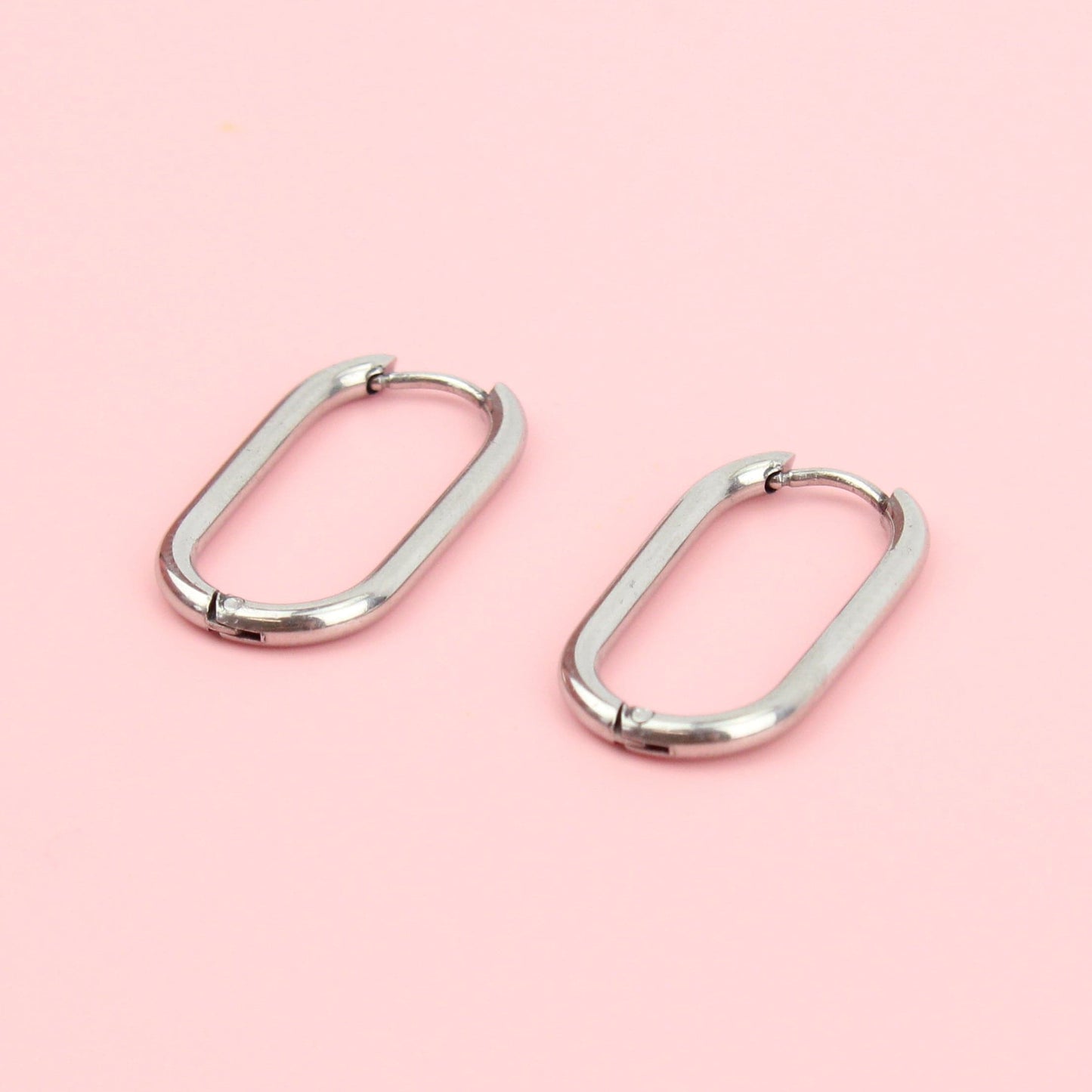 Small Oval Hoop Earrings