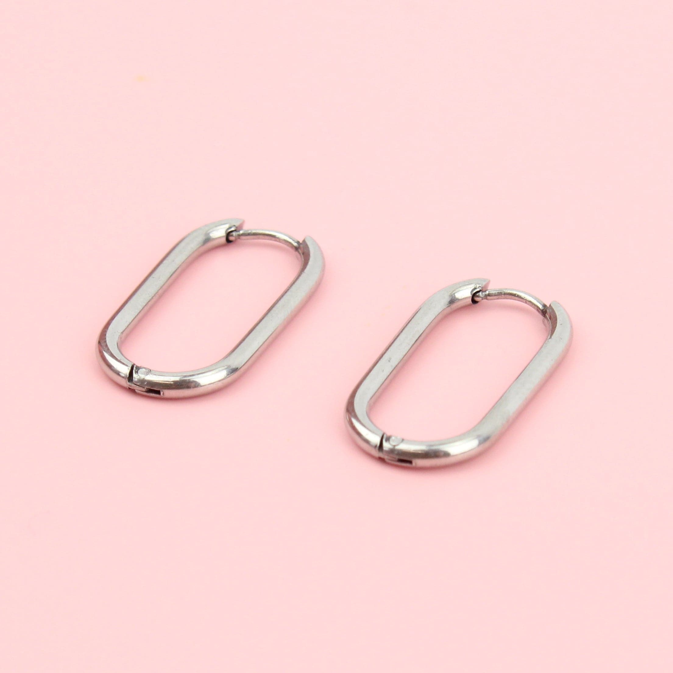 Small Oval Hoop Earrings