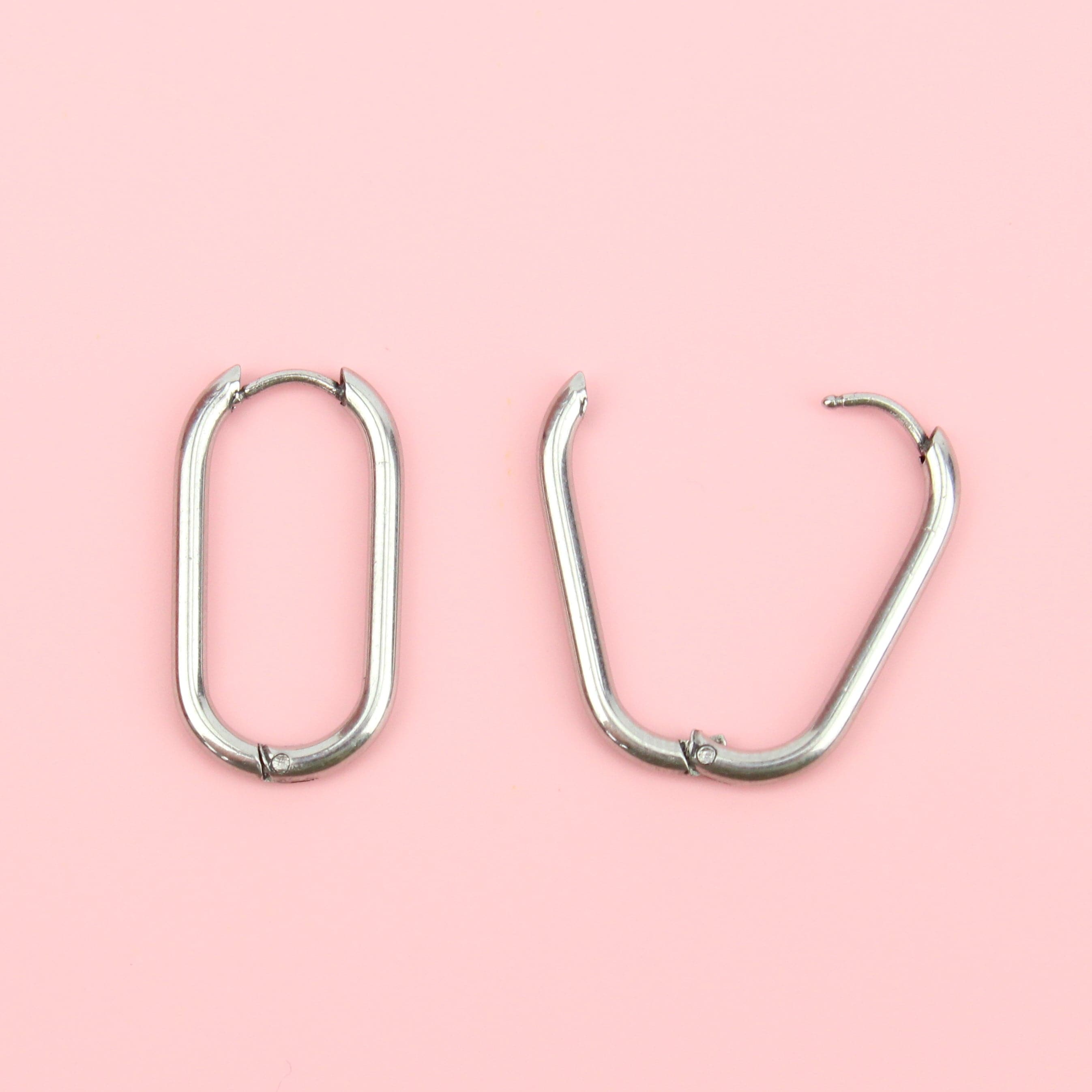 Small Oval Hoop Earrings