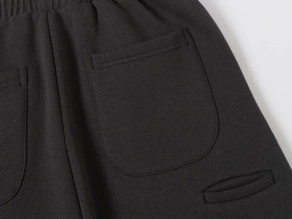 520 GSM COZY BAGGY 'DARK GRAY' STRAIGHT PANTS