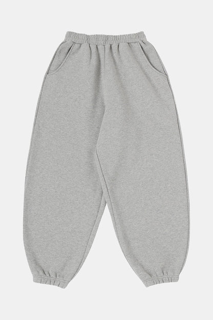 520 GSM COZY BAGGY 'FLOWER GRAY' JOGGER