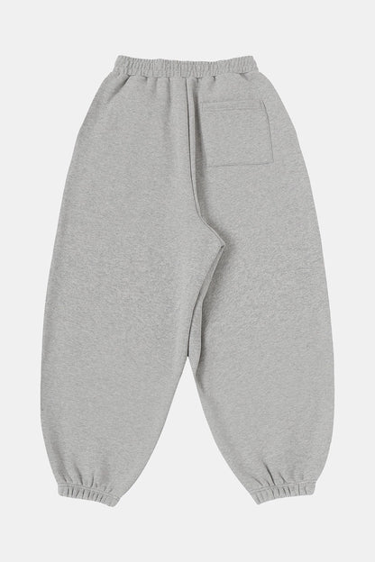 520 GSM COZY BAGGY 'FLOWER GRAY' JOGGER