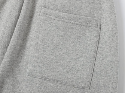 520 GSM COZY BAGGY 'FLOWER GRAY' JOGGER