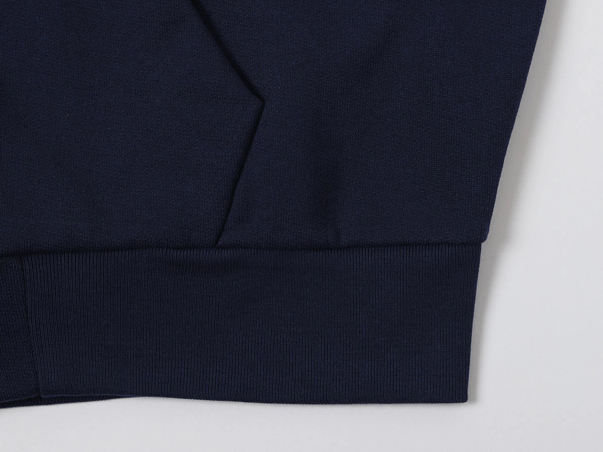 480 GSM TERRY BOX 'NAVY BLUE' ZIP-UP HOODIE