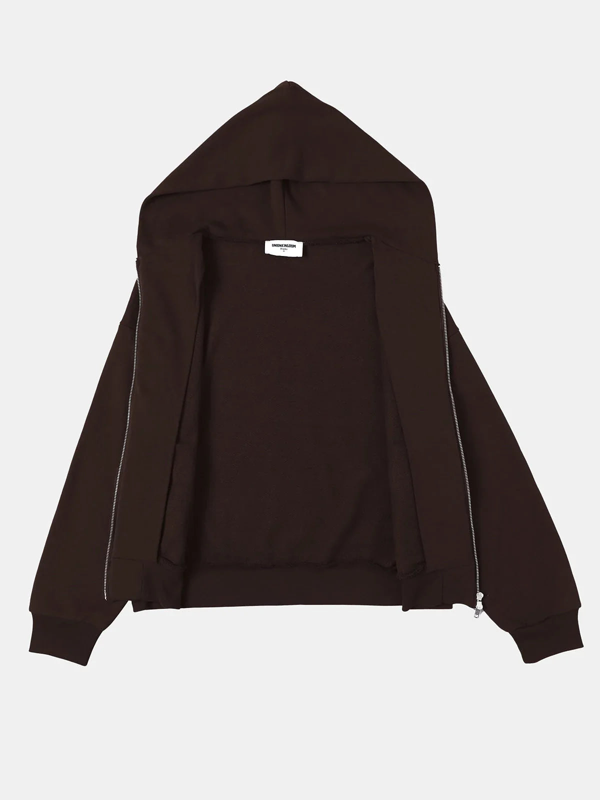 480 GSM TERRY BOX 'COFFEE' ZIP-UP HOODIE