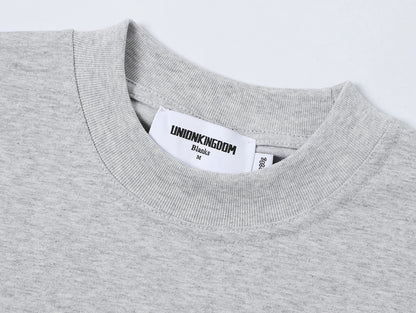 250 GSM LOOSE FIT 'FLOWER GRAY' T-SHIRT
