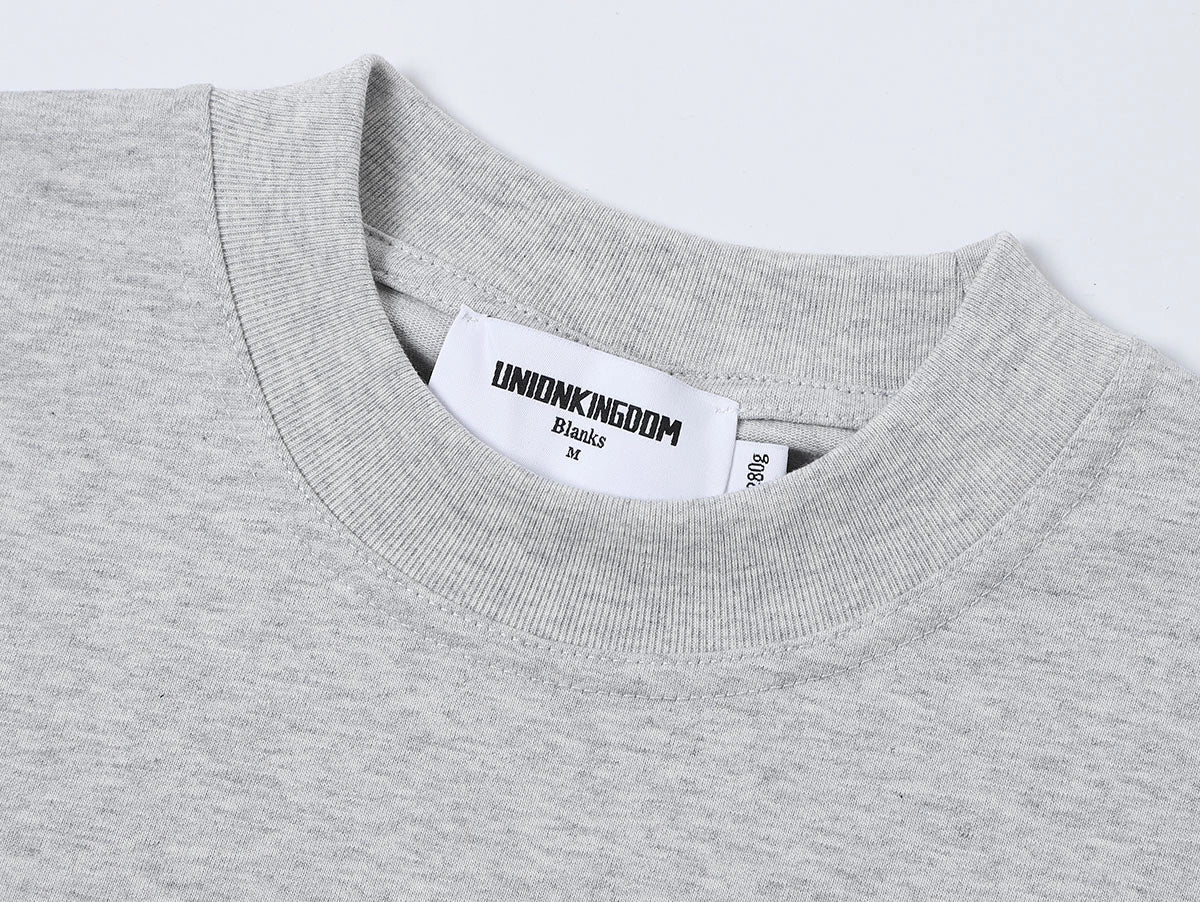 280 GSM LOOSE FIT 'FLOWER GRAY' T-SHIRT