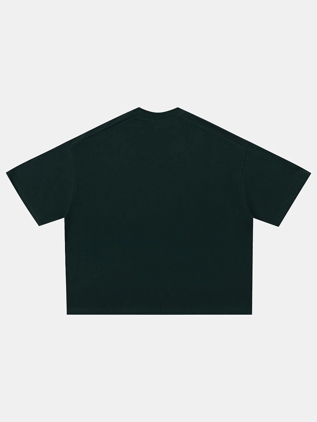 240 GSM BOXY CROPPED FIT 'DEEP GREEN' T-SHIRT