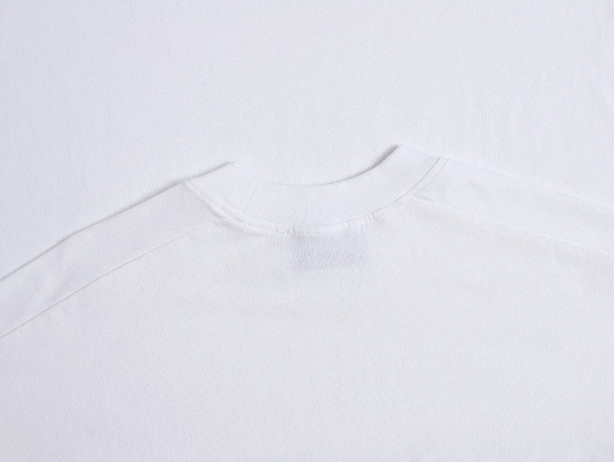240 GSM BOXY CROPPED FIT 'WHITE' T-SHIRT