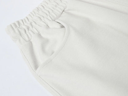 420 GSM MID-LENGTH LOOSE FIT 'OFF WHITE' SHORTS