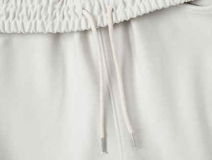 420 GSM MID-LENGTH LOOSE FIT 'OFF WHITE' SHORTS