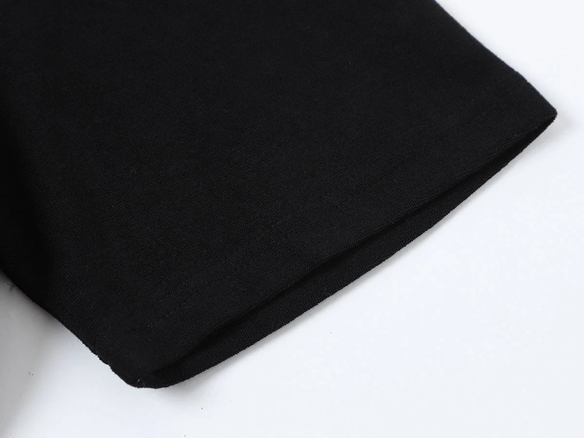 350 GSM NORMAL FIT 'BLACK' T-SHIRT