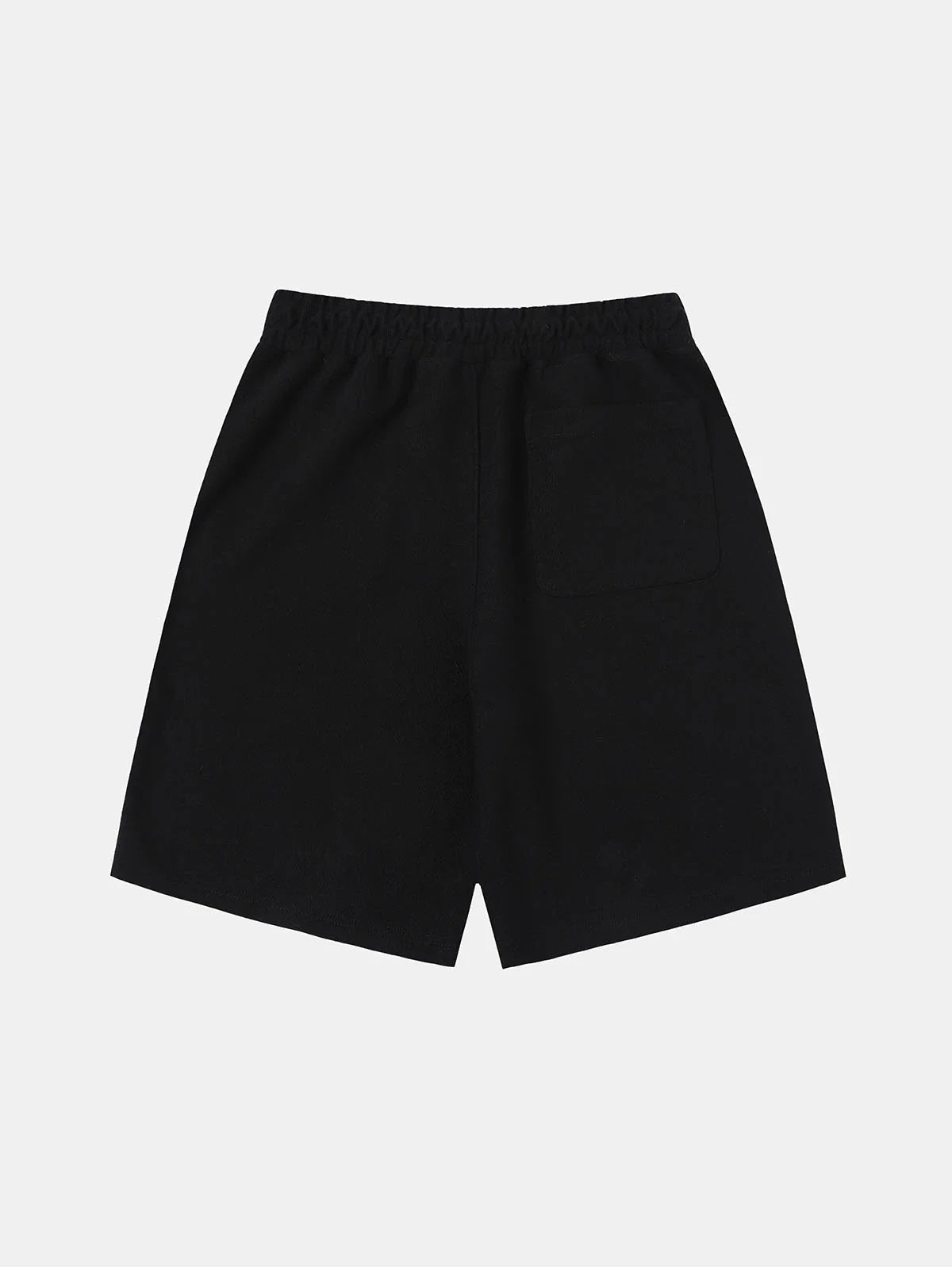 420 GSM MID-LENGTH LOOSE FIT 'BLACK' SHORTS