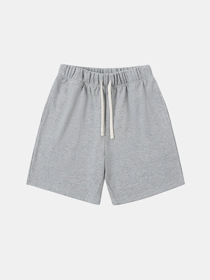 400 GSM COARSE NEEDLE 'FLOWER GRAY' SHORTS