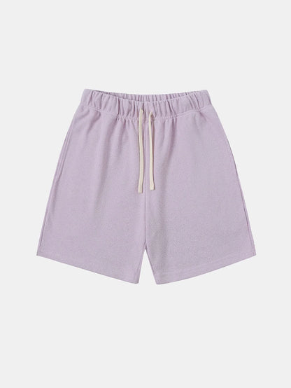 400 GSM COARSE NEEDLE 'LIGHT PURPLE' SHORTS