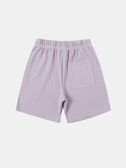 400 GSM COARSE NEEDLE 'LIGHT PURPLE' SHORTS