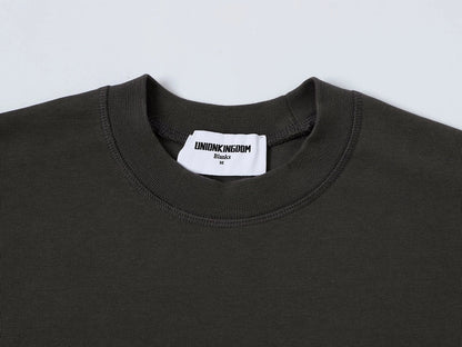 400 GSM BOXY CROPPED FIT 'GRAPHITE GRAY' T-SHIRT
