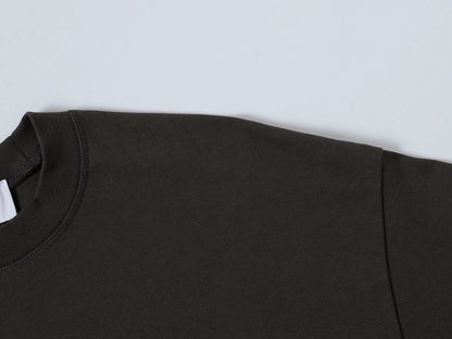 400 GSM BOXY CROPPED FIT 'GRAPHITE GRAY' T-SHIRT