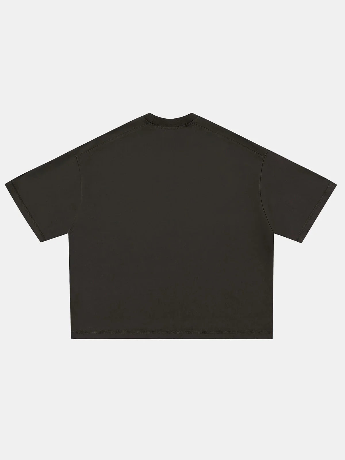 400 GSM BOXY CROPPED FIT 'GRAPHITE GRAY' T-SHIRT