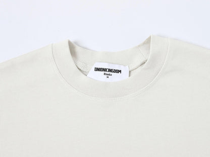400 GSM BOXY CROPPED FIT 'OFF WHITE' T-SHIRT