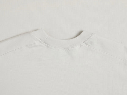 400 GSM BOXY CROPPED FIT 'OFF WHITE' T-SHIRT