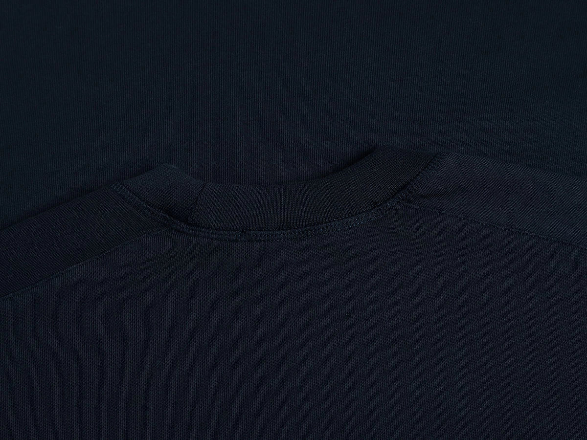 400 GSM BOXY CROPPED FIT 'NAVY BLUE ' T-SHIRT