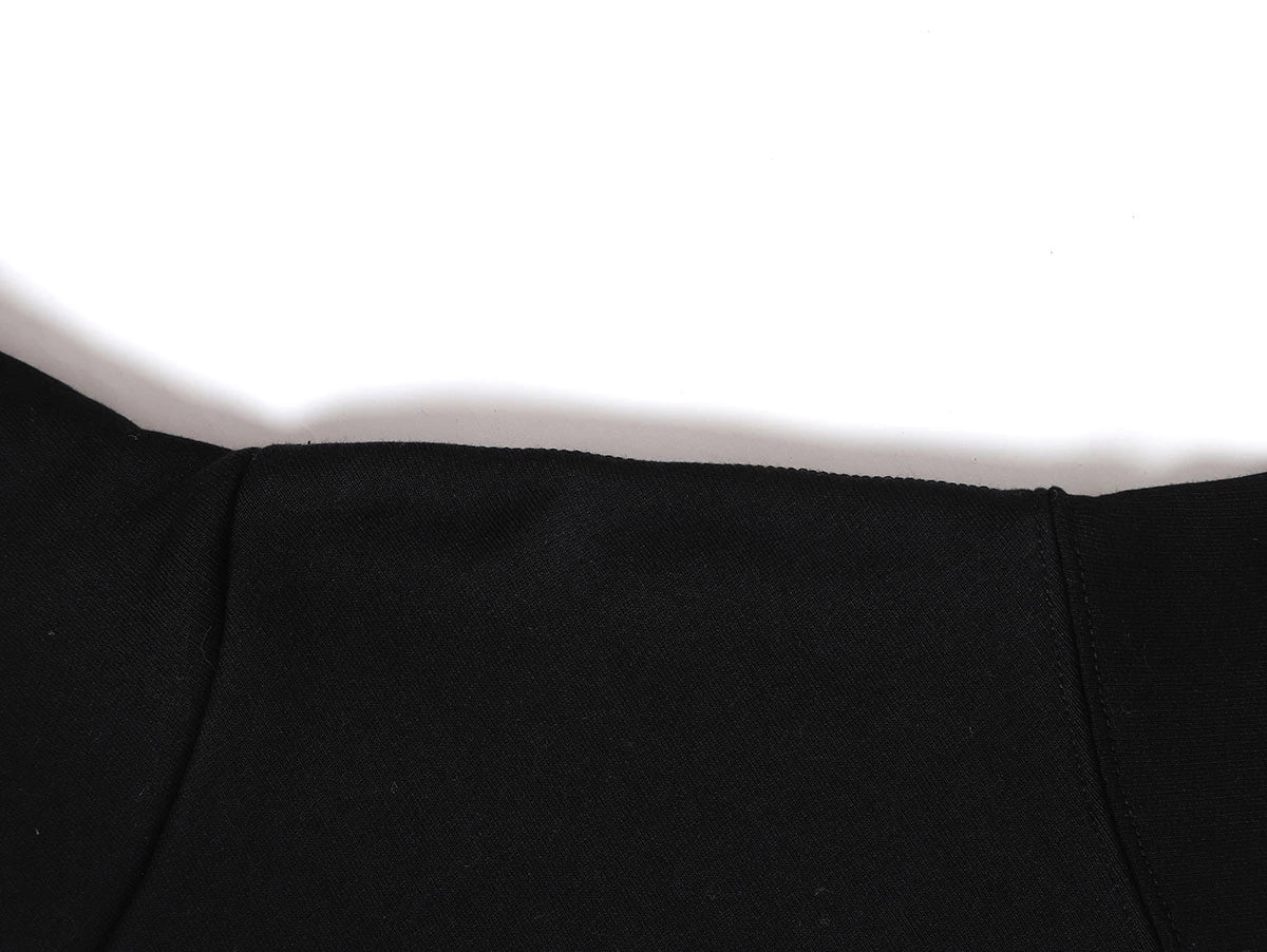 480 GSM FLEECE CROPPED FIT 'BLACK' ZIP-UP HOODIE