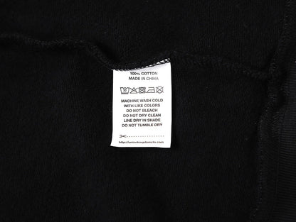 480 GSM FLEECE CROPPED FIT 'BLACK' ZIP-UP HOODIE