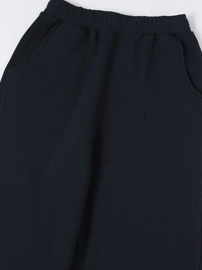 520 GSM COZY BAGGY 'NAVY BLUE' STRAIGHT PANTS