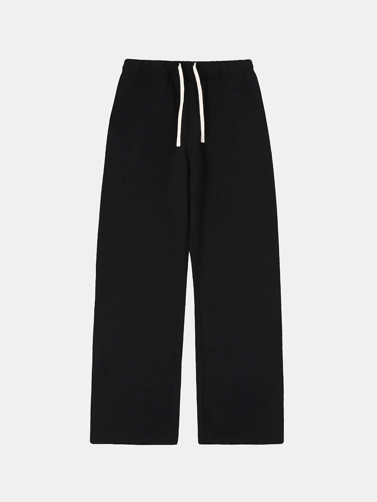 420 GSM STRAIGHT 'BLACK' SWEATPANTS