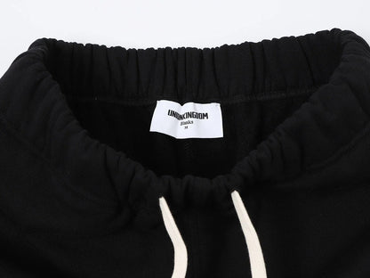 420 GSM STRAIGHT 'BLACK' SWEATPANTS
