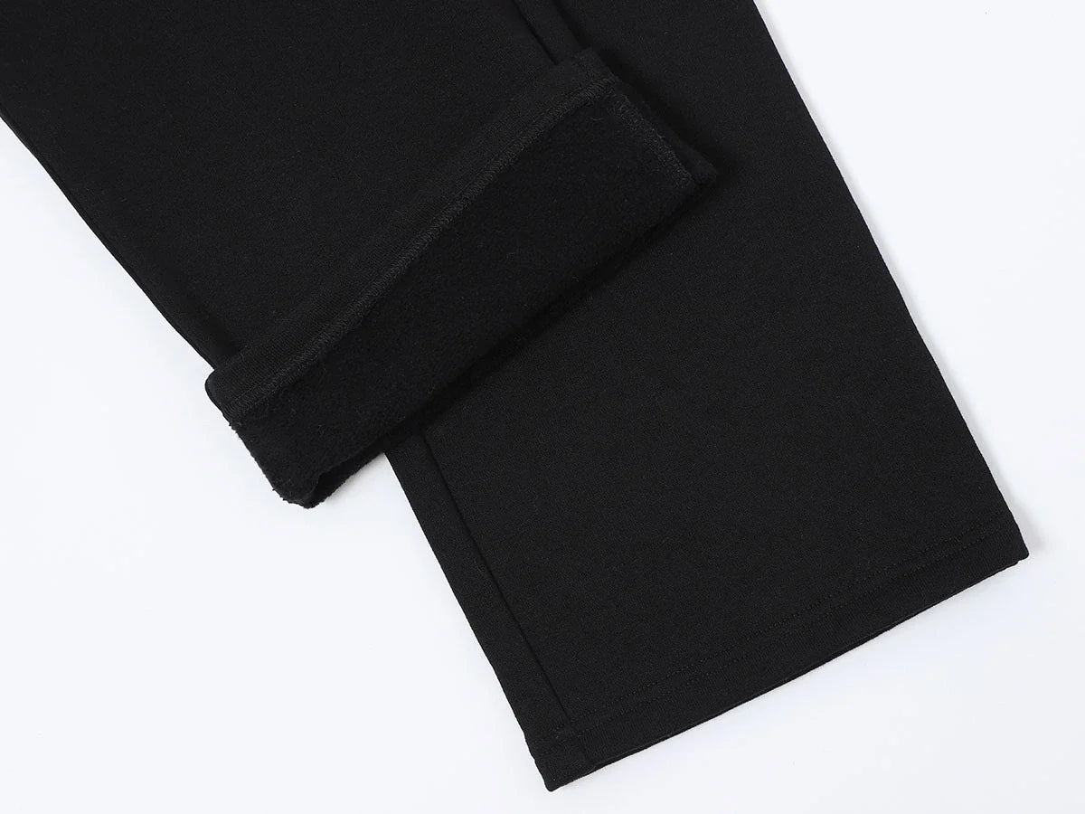 420 GSM STRAIGHT 'BLACK' SWEATPANTS