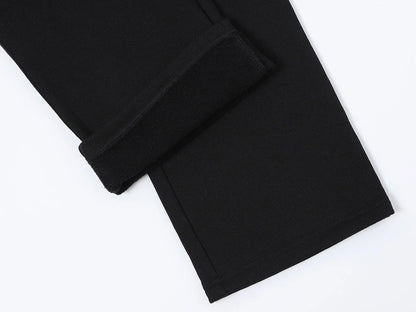 420 GSM STRAIGHT 'BLACK' SWEATPANTS