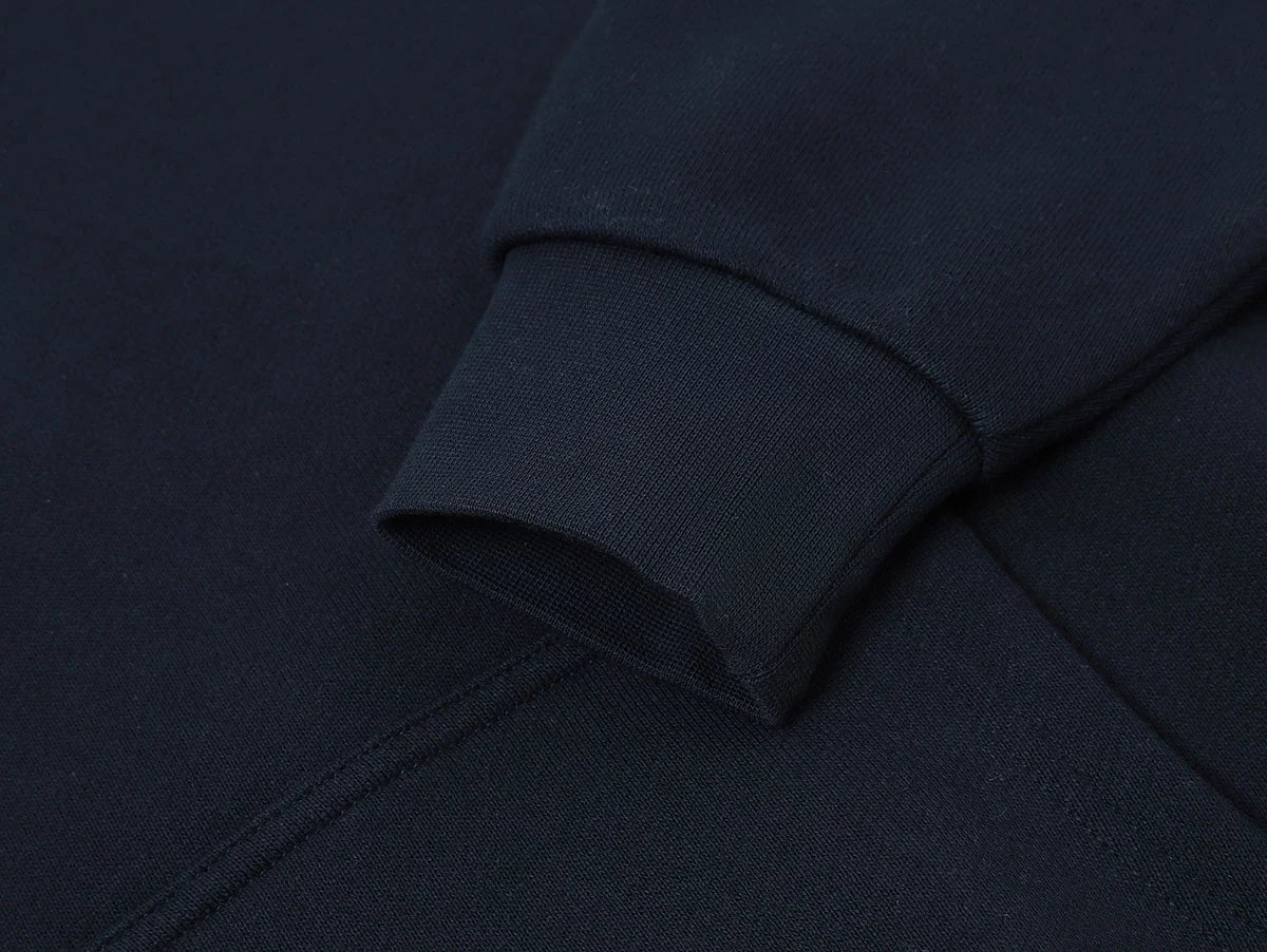 520 GSM BOXY CROPPED FIT 'NAVY BLUE' HOODIE