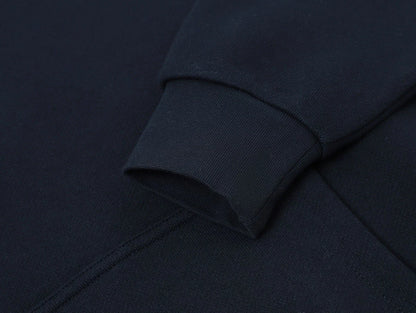 520 GSM BOXY CROPPED FIT 'NAVY BLUE' HOODIE