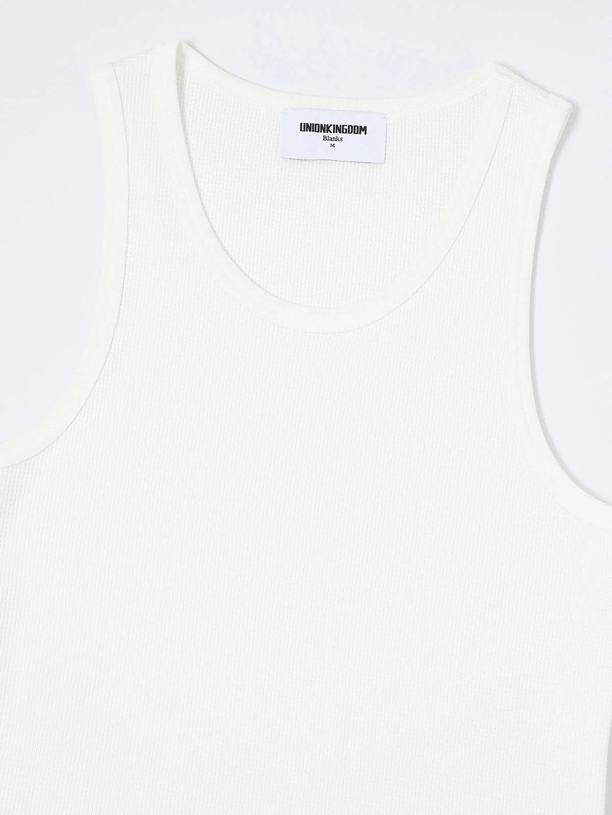 380 GSM WAFFLE WEAVE 'WHITE' TANK