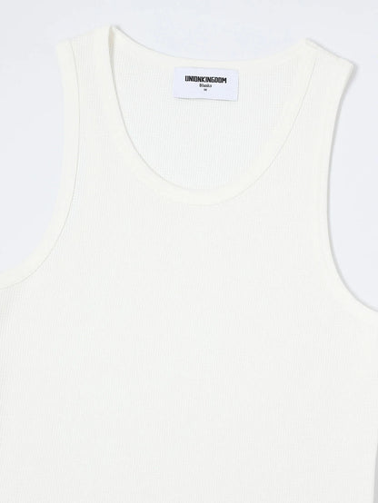 380 GSM WAFFLE WEAVE 'WHITE' TANK